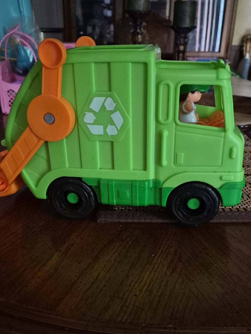 🟢 Little People Recycling Truck